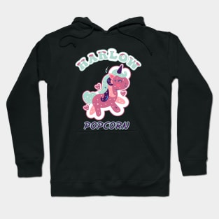 Harlow And Popcorn Funny Popcorn The Pony Hoodie